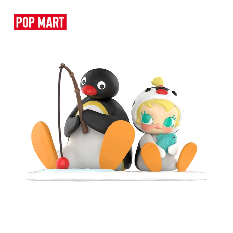 Genuine Pop Mart Baby Molly × Pingu Fishing Time Figure - Image 4