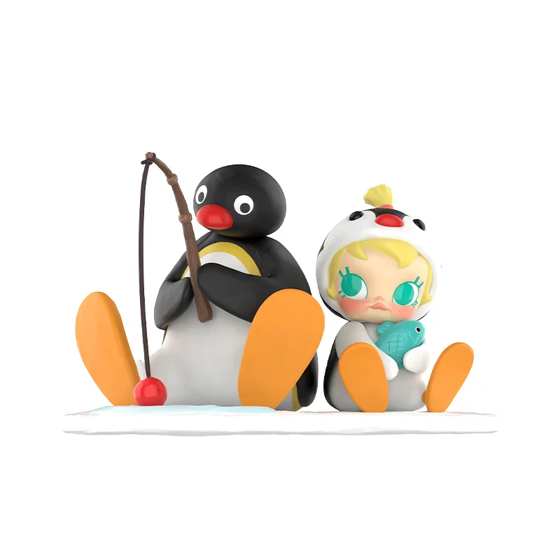 Genuine Pop Mart Baby Molly × Pingu Fishing Time Figure - Image 5