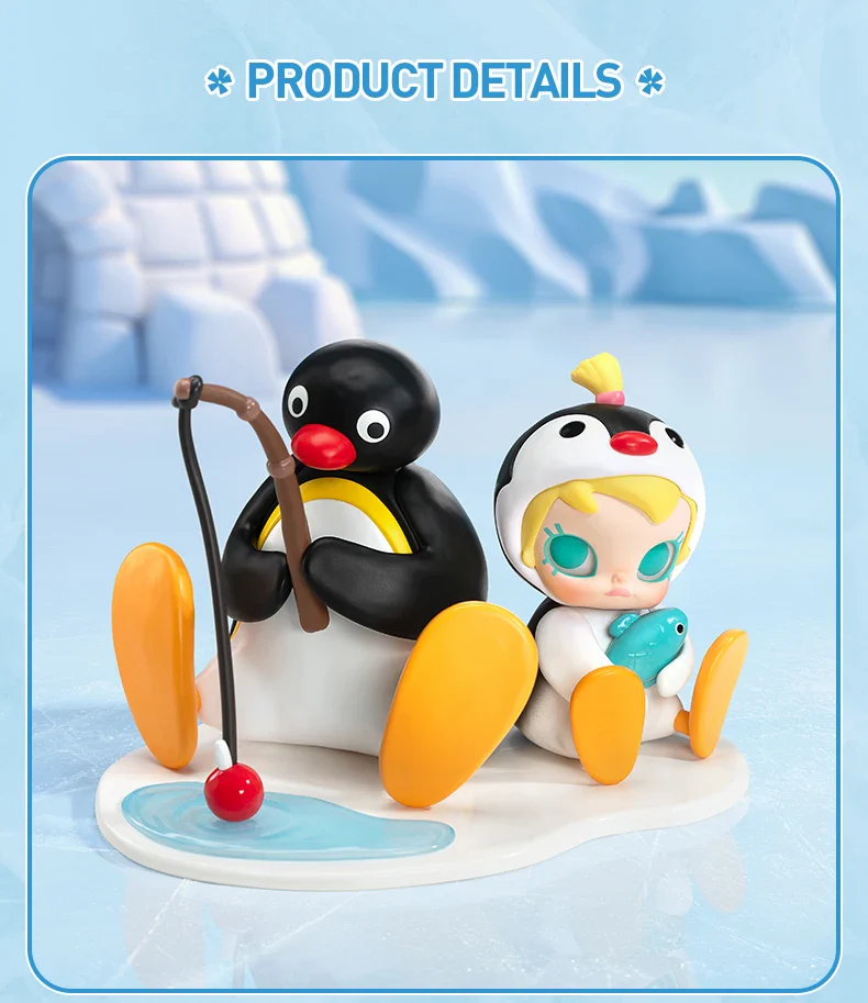Genuine Pop Mart Baby Molly × Pingu Fishing Time Figure - Image 8