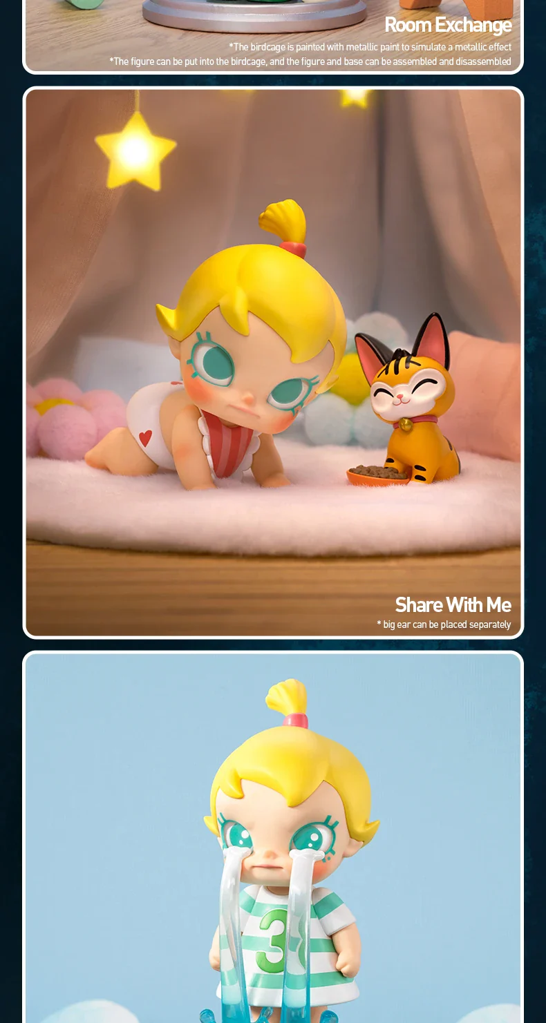 Genuine Pop Mart Baby Molly When I was Three! Series Blind Box Figures by Kenny Wong - Image 14