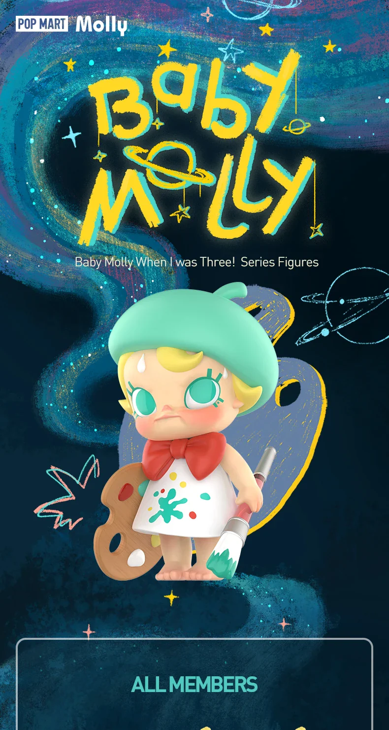 Genuine Pop Mart Baby Molly When I was Three! Series Blind Box Figures by Kenny Wong - Image 7
