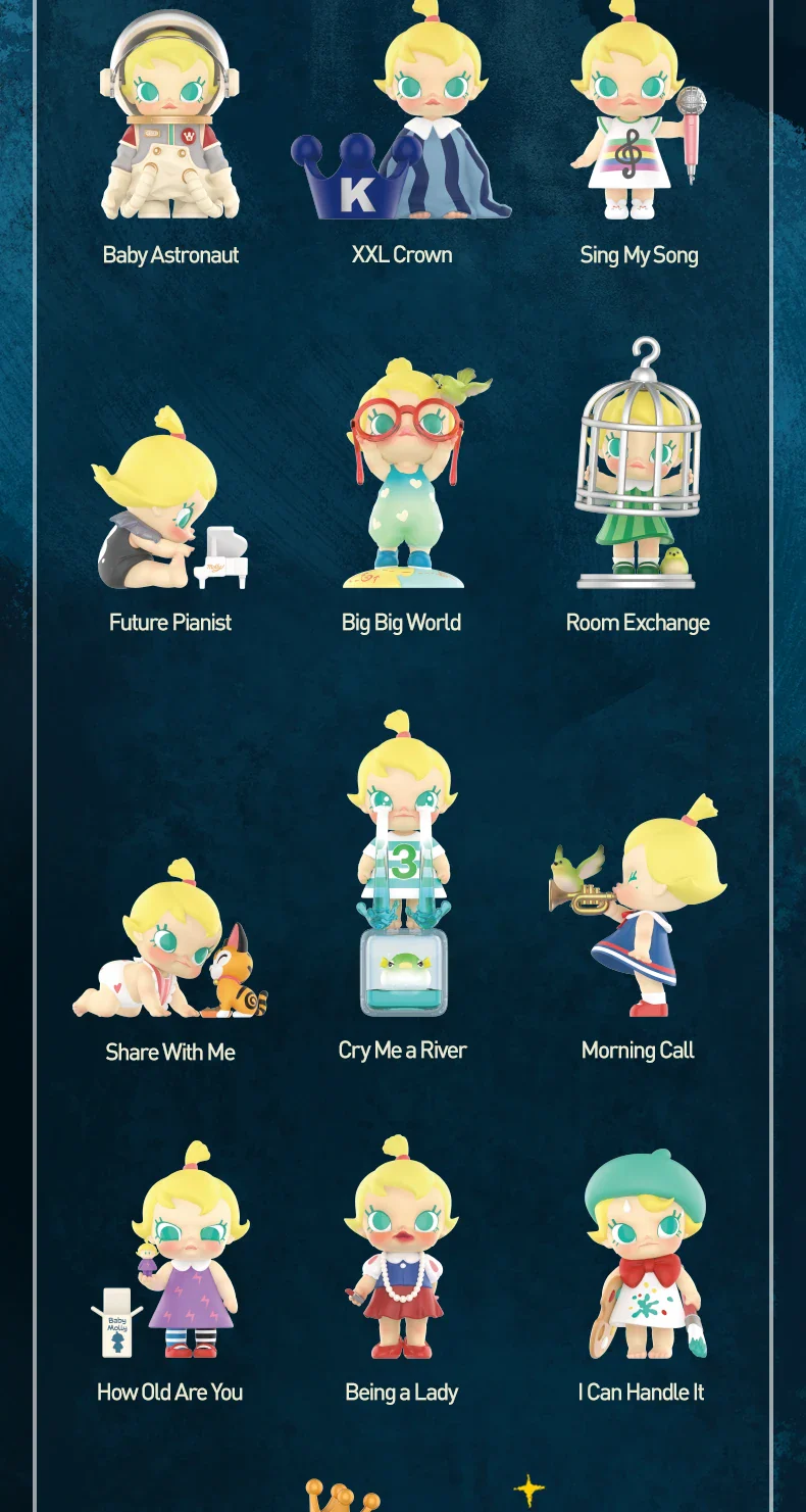 Genuine Pop Mart Baby Molly When I was Three! Series Blind Box Figures by Kenny Wong - Image 8