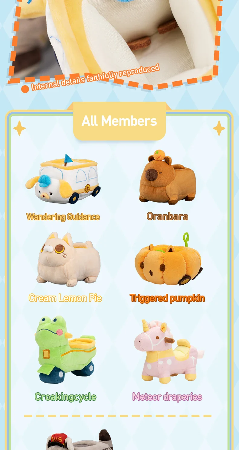 Genuine Pop Mart Gong Original Series Plush Toy Car Blind Box - Image 17