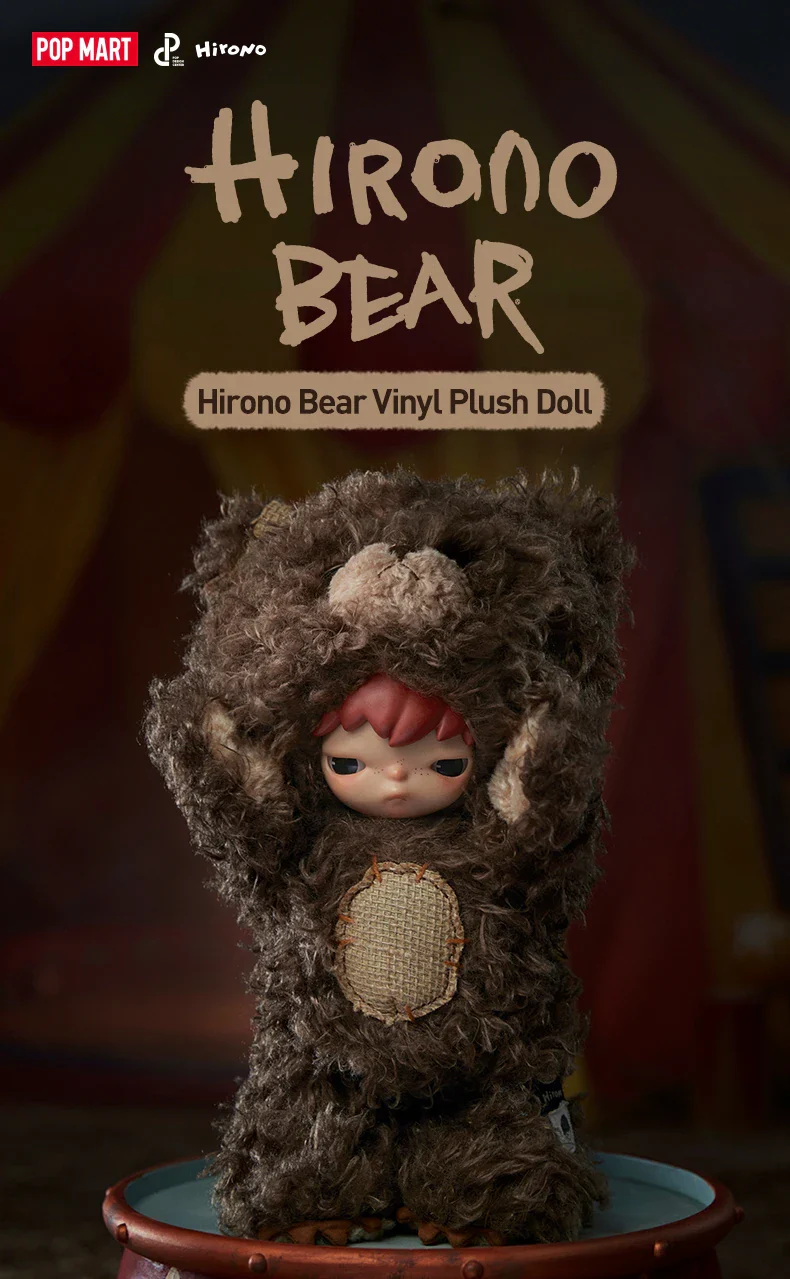 Genuine POP MART Hirono Bear Vinyl Plush Doll - Image 5