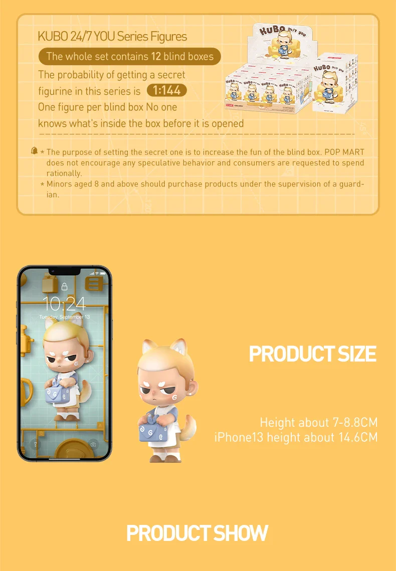 Genuine Pop Mart Kubo 24/7 YOU Series Figures Blind Box - Image 10