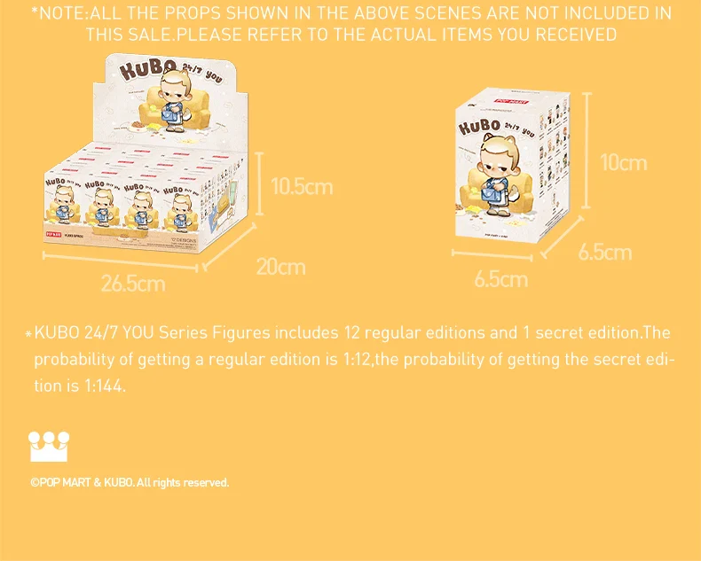 Genuine Pop Mart Kubo 24/7 YOU Series Figures Blind Box - Image 19
