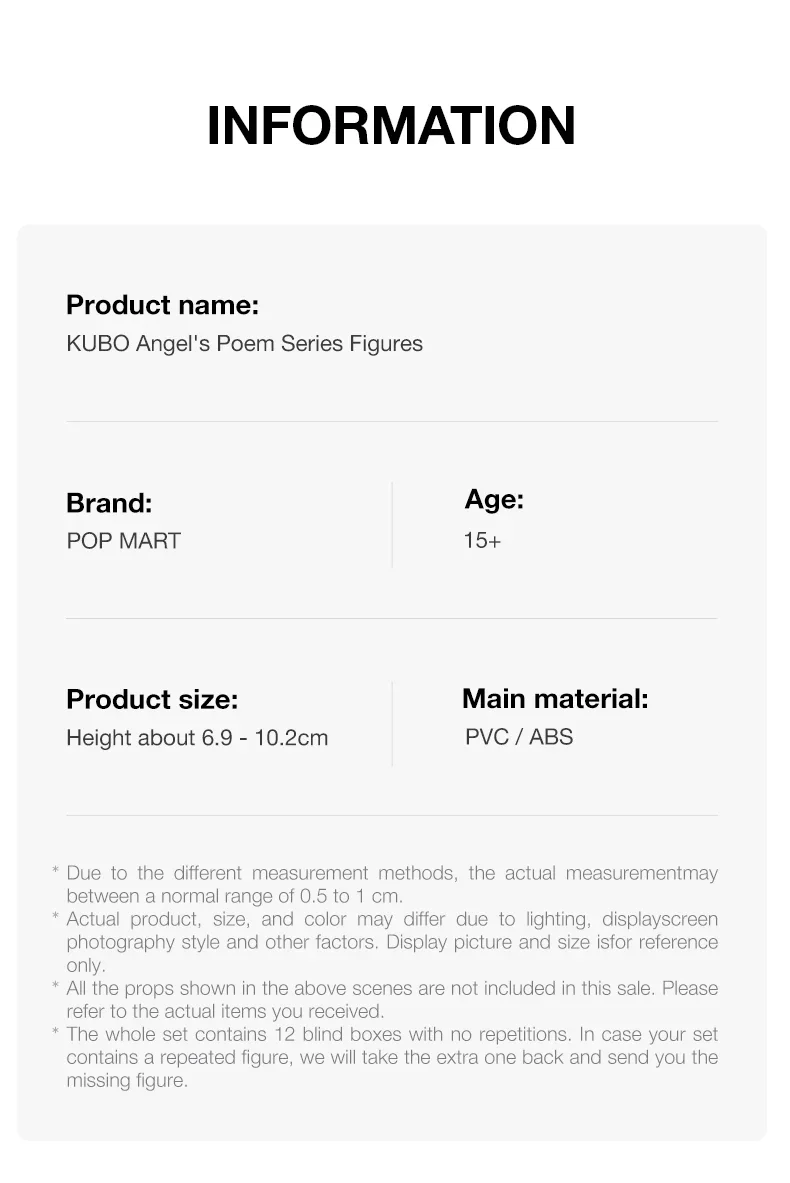 Genuine POP MART KUBO Angel's Poem Series Figures Blind Box - Image 16