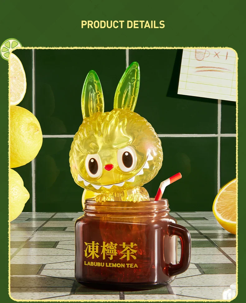 Genuine Pop Mart The Monsters Labubu Lemon Tea Limited Figurine - Image 10