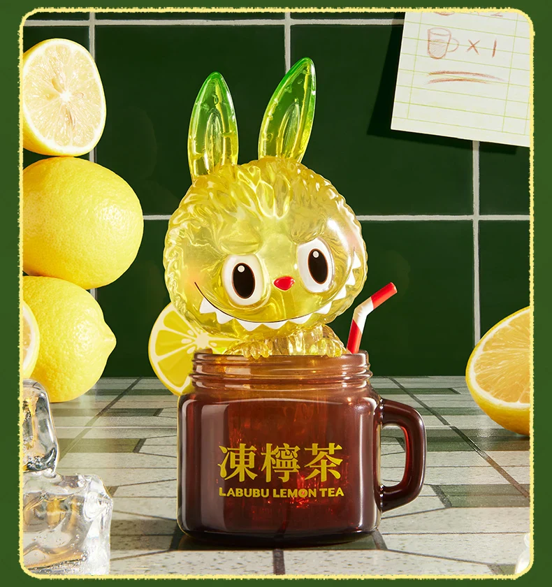 Genuine Pop Mart The Monsters Labubu Lemon Tea Limited Figurine - Image 11