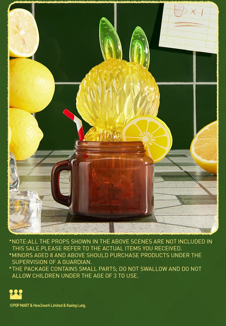 Genuine Pop Mart The Monsters Labubu Lemon Tea Limited Figurine - Image 12