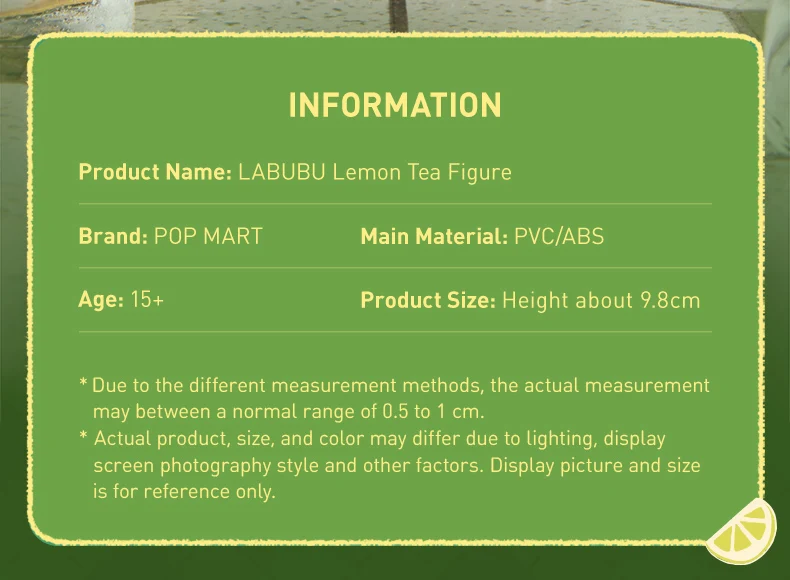 Genuine Pop Mart The Monsters Labubu Lemon Tea Limited Figurine - Image 8