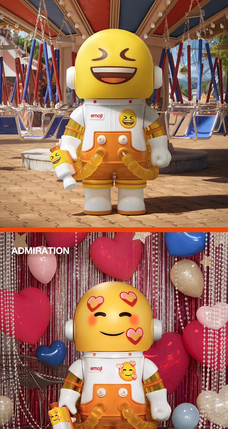 Genuine Pop Mart Mega Space Molly 100% × Emoji Series Blind Box Action Figure - Image 12