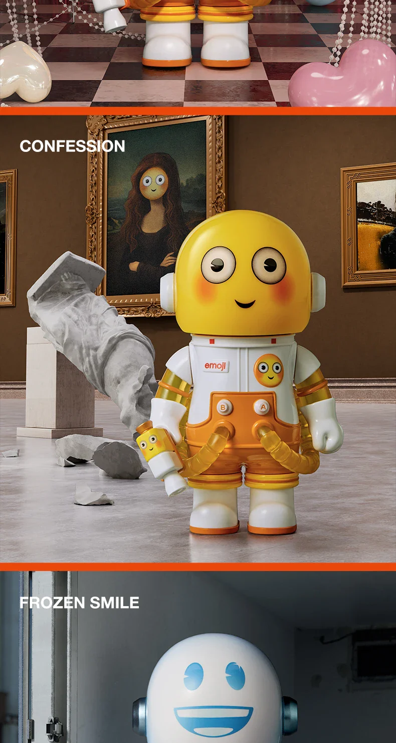 Genuine Pop Mart Mega Space Molly 100% × Emoji Series Blind Box Action Figure - Image 13