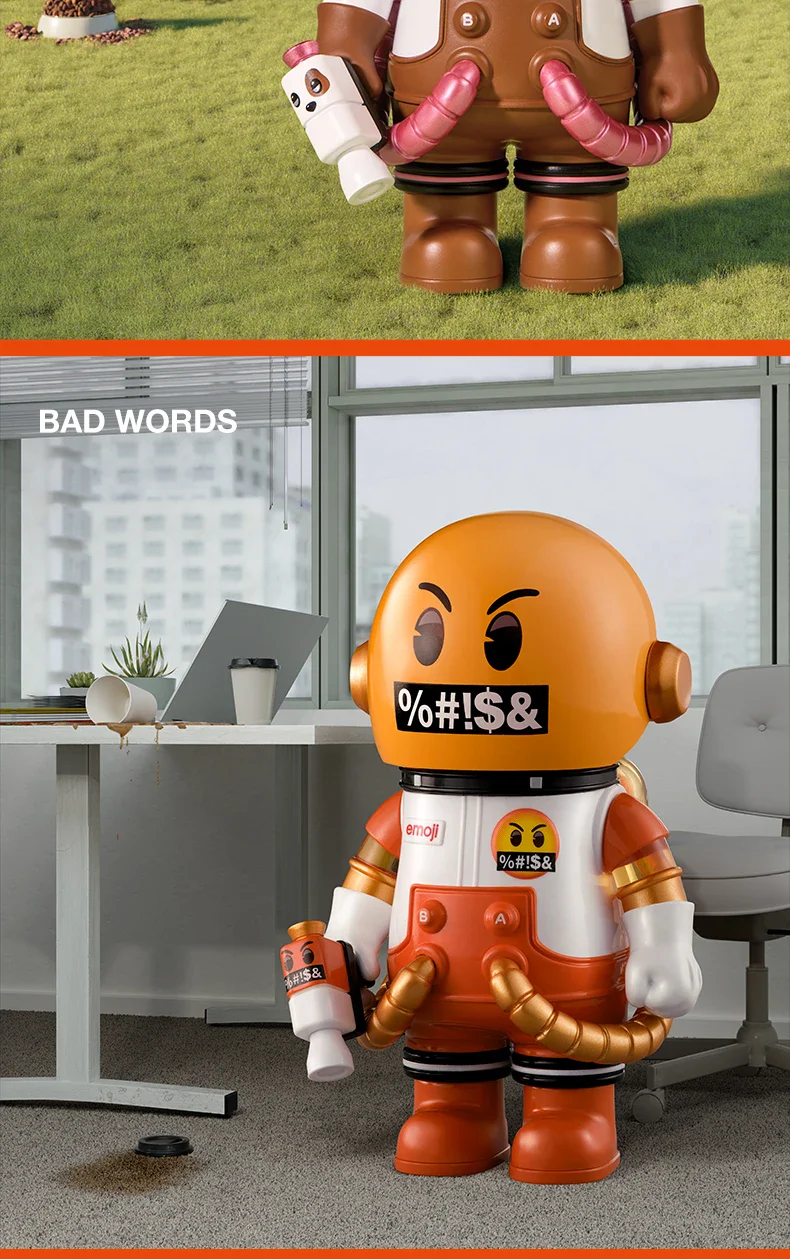 Genuine Pop Mart Mega Space Molly 100% × Emoji Series Blind Box Action Figure - Image 16