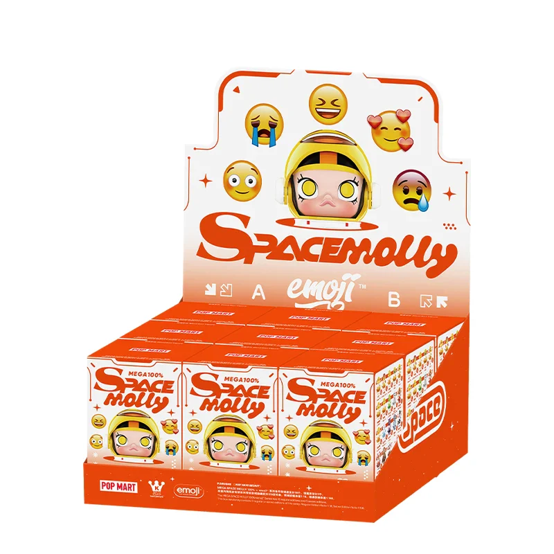 Genuine Pop Mart Mega Space Molly 100% × Emoji Series Blind Box Action Figure - Image 19