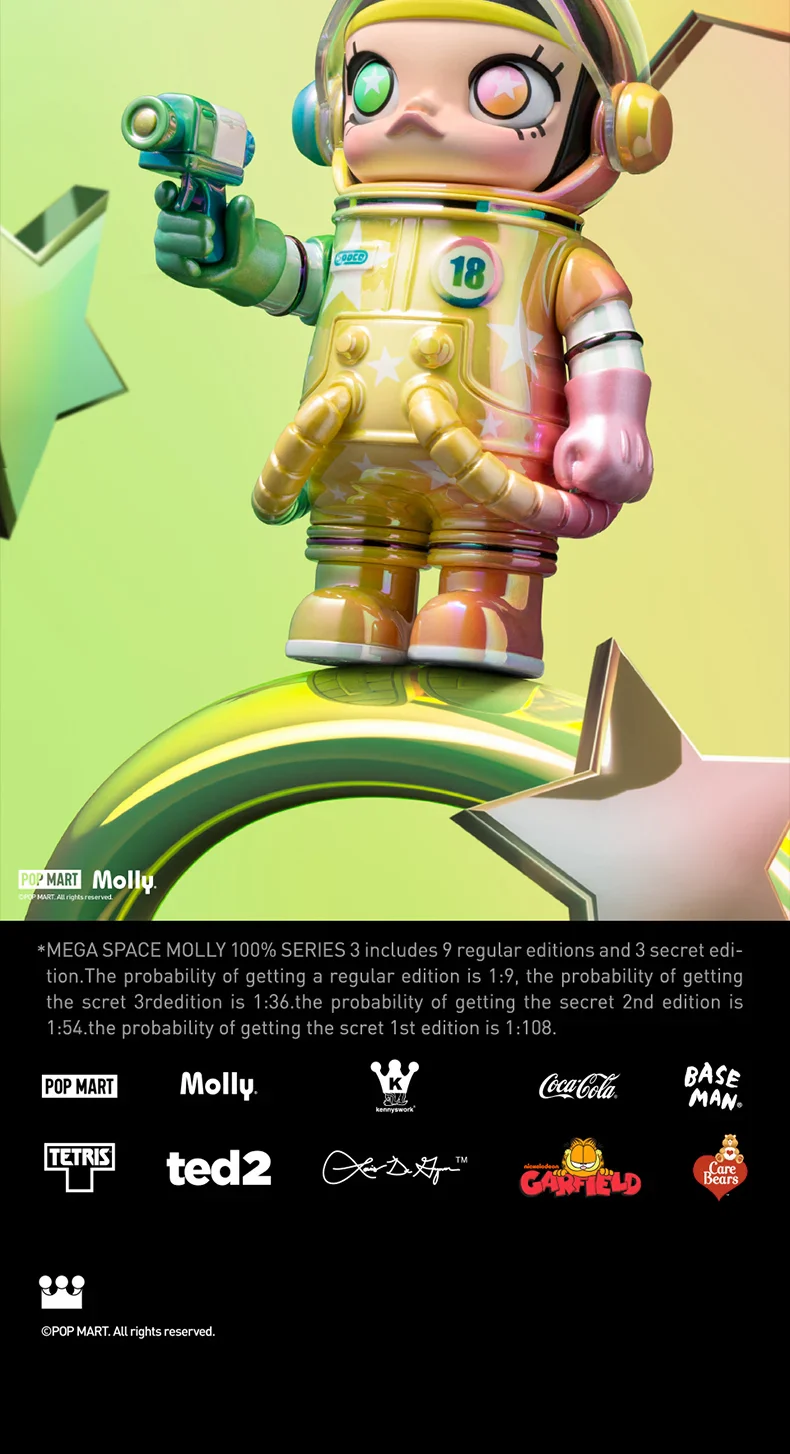 Genuine Pop Mart Mega Space Molly 100% Series 3 Blind Box Figures - Image 18