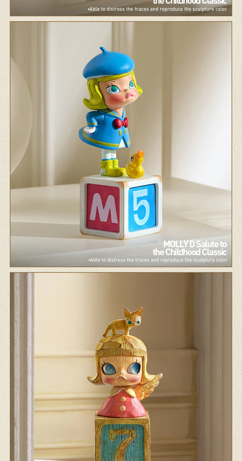 Genuine Pop Mart Molly Anniversary Statues Classical Retro 2 Series Blind Box Figures - Image 13