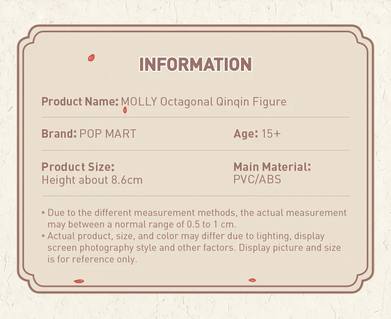 Genuine Pop Mart Molly Octagonal Qinqin Figure - Image 8