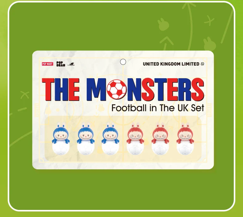 Genuine Pop Mart The Monsters Labubu Pop Bean Football in The UK Set - Image 7