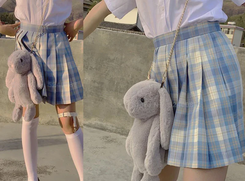 Rabbit Bunny Fur Plush Bag Pink Bows Pearl Strap Gold Hardware Crossbody 30cm - Image 17