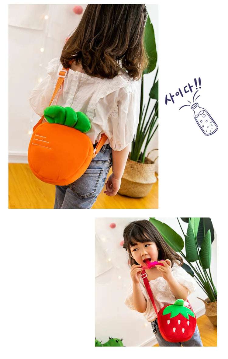 Red Strawberry Crossbody Bag Gold Chain - Image 11