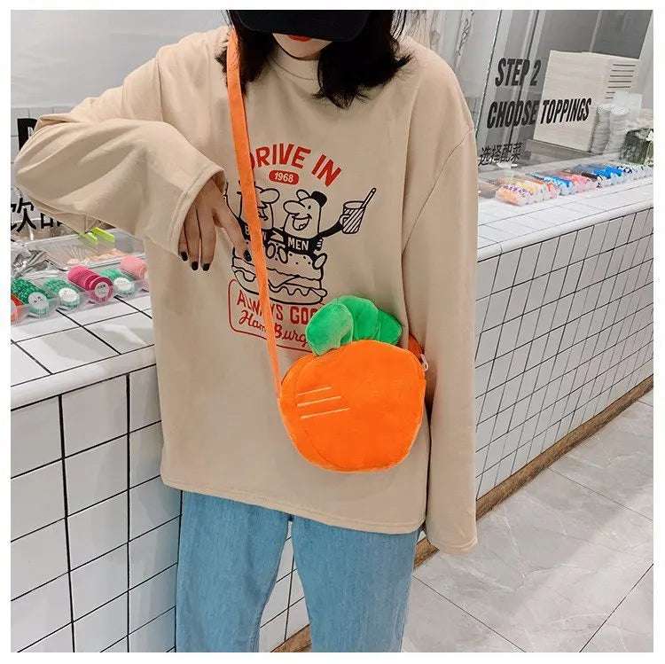 Red Strawberry Crossbody Bag Gold Chain - Image 15