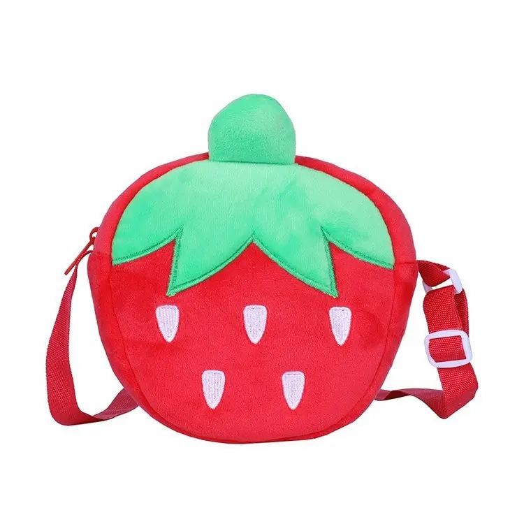 Red Strawberry Crossbody Bag Gold Chain - Image 27