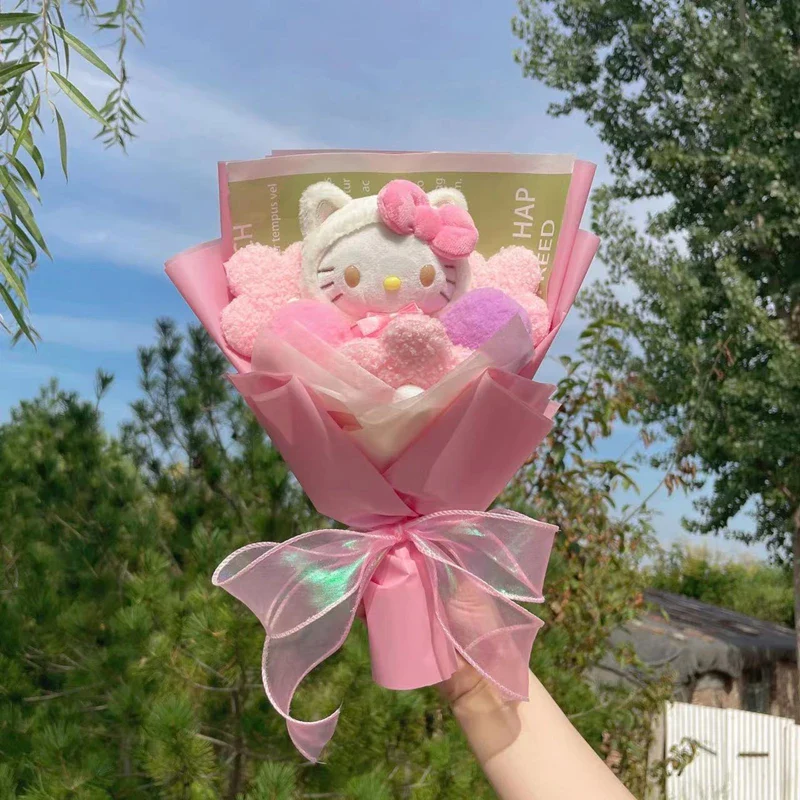 Sanrio Hello Kitty Plush Toy Flower Bouquet - Image 10