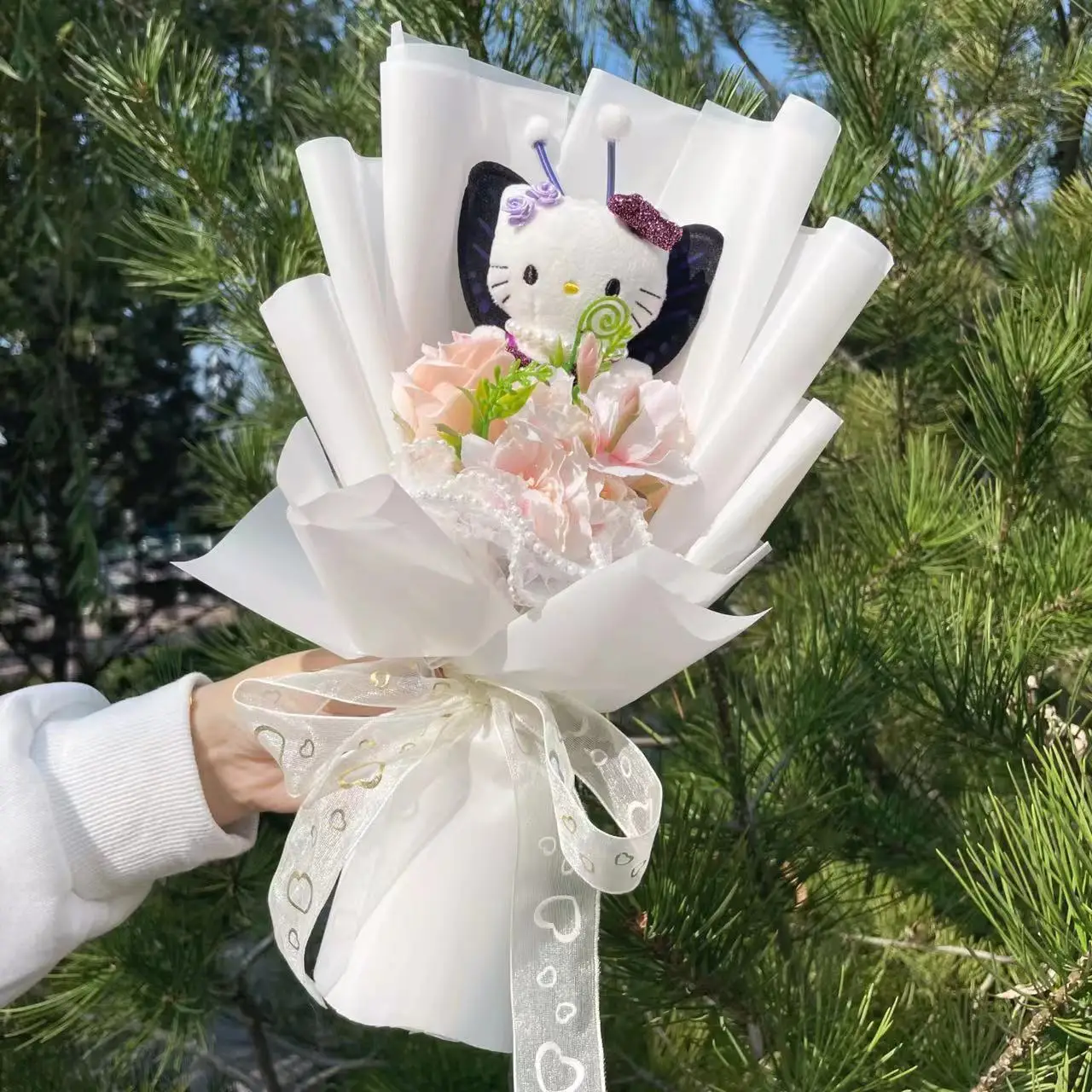 Sanrio Hello Kitty Plush Toy Flower Bouquet - Image 3