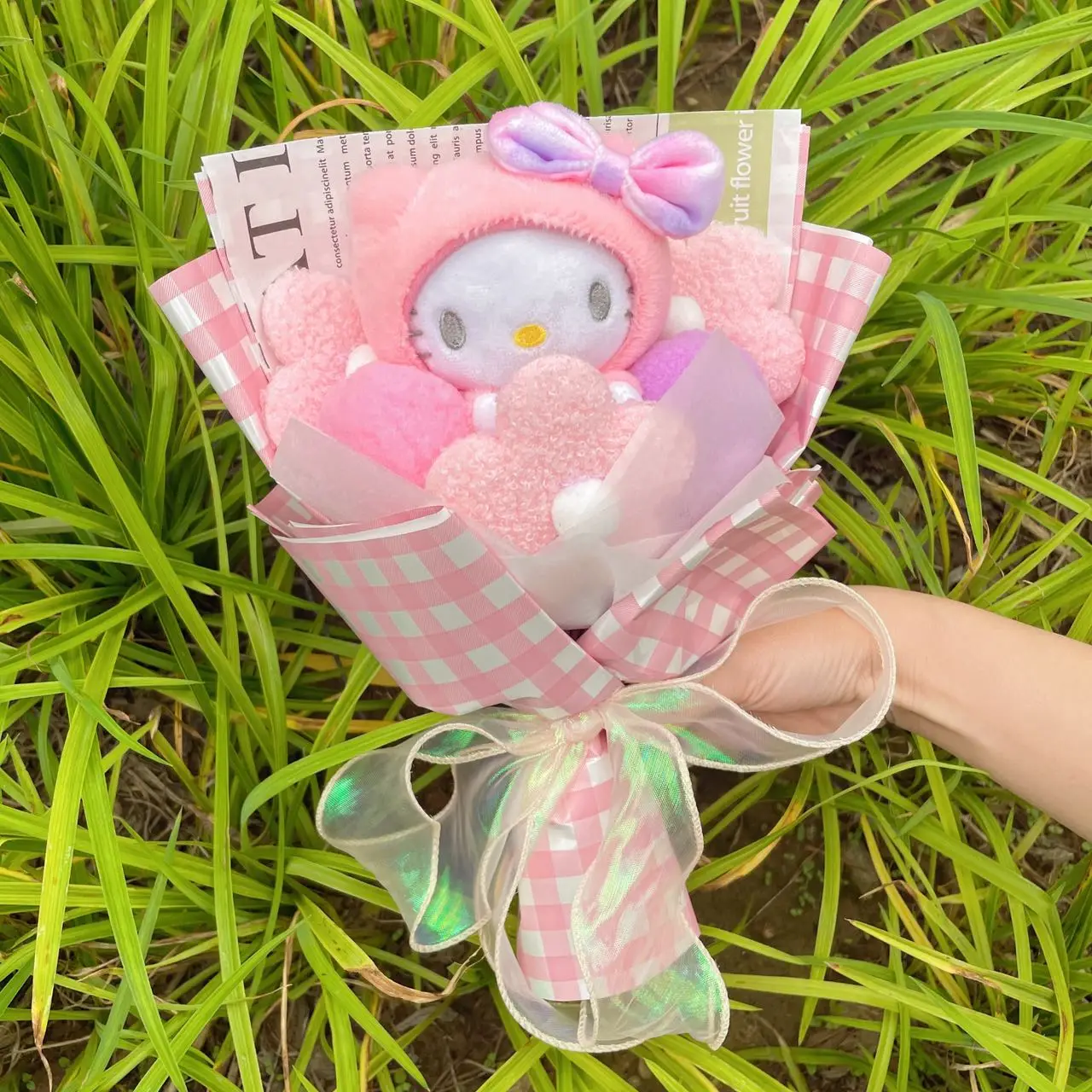 Sanrio Hello Kitty Plush Toy Flower Bouquet - Image 9