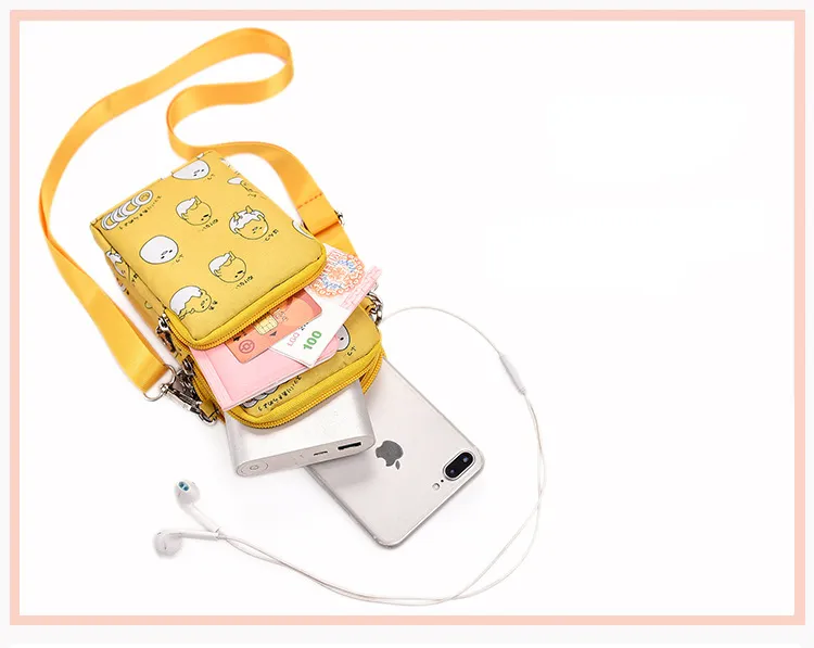 Sanrio New Gudetama Mobile Messenger Bag Lazy Egg Mini Small Bag Coin Purse - Image 13