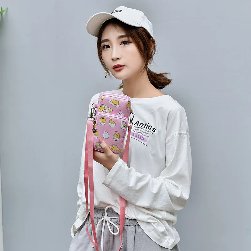 Sanrio New Gudetama Mobile Messenger Bag Lazy Egg Mini Small Bag Coin Purse - Image 3