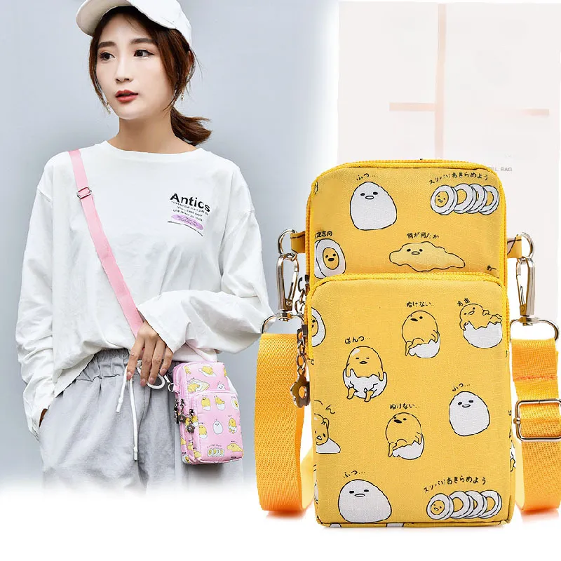 Sanrio New Gudetama Mobile Messenger Bag Lazy Egg Mini Small Bag Coin Purse - Image 8
