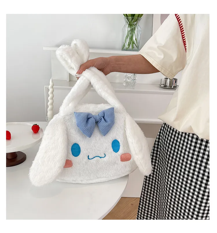 Sanrio Plush Cinnamoroll My Melody Kuromi Tote Shoulder Bag - Image 42