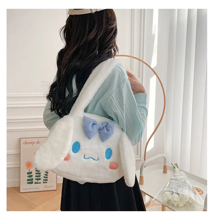 Sanrio Plush Cinnamoroll My Melody Kuromi Tote Shoulder Bag - Image 49