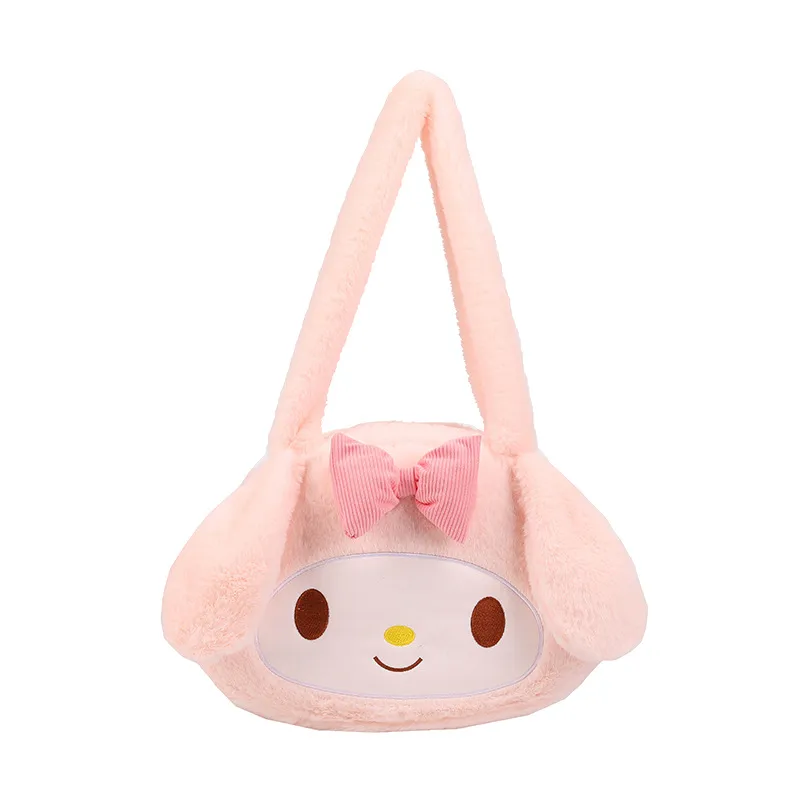 Sanrio Plush Cinnamoroll My Melody Kuromi Tote Shoulder Bag - Image 5