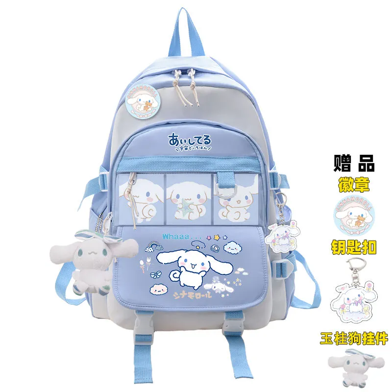 Sanrio Plush Toy Cinnamoroll Backpack Rucksack Schoolbag Kawaii Student School Bag Large Travel - Image 11