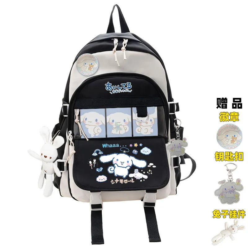 Sanrio Plush Toy Cinnamoroll Backpack Rucksack Schoolbag Kawaii Student School Bag Large Travel - Image 6