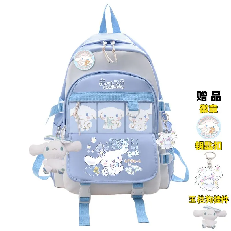 Sanrio Plush Toy Cinnamoroll Backpack Rucksack Schoolbag Kawaii Student School Bag Large Travel - Image 7