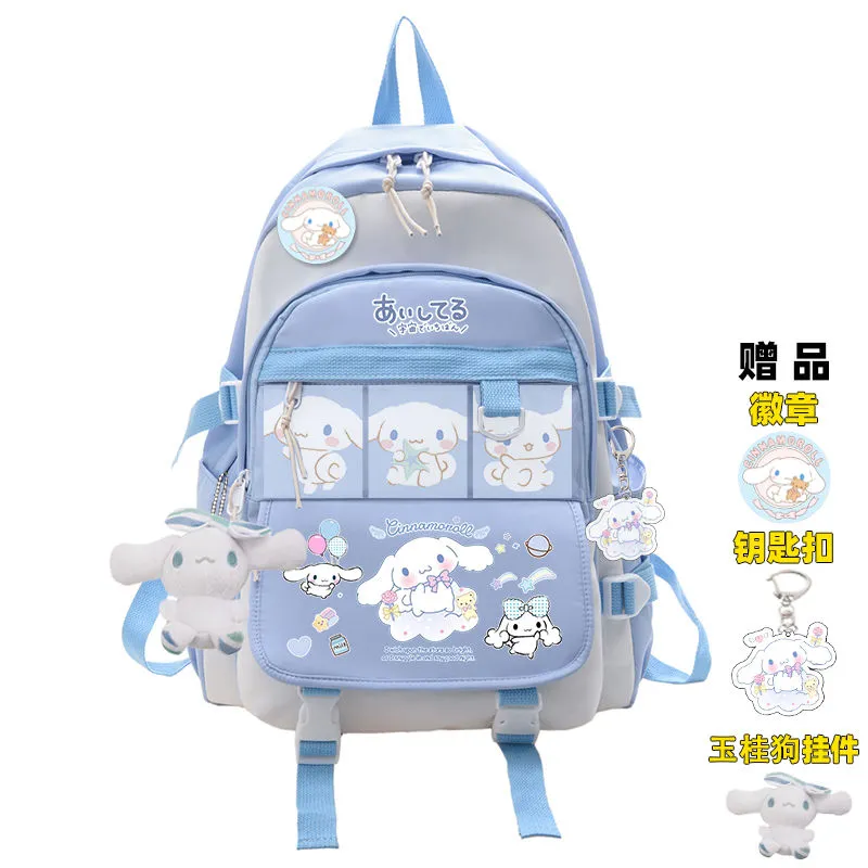 Sanrio Plush Toy Cinnamoroll Backpack Rucksack Schoolbag Kawaii Student School Bag Large Travel - Image 8