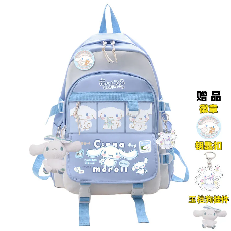 Sanrio Plush Toy Cinnamoroll Backpack Rucksack Schoolbag Kawaii Student School Bag Large Travel - Image 9