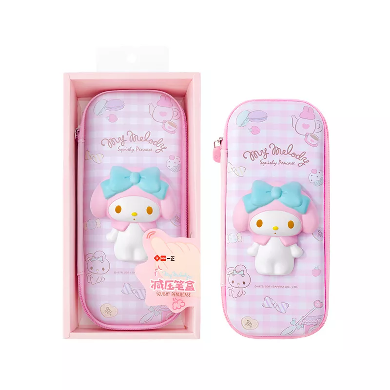 Sanrio Zipped Pencil Case Kawaii Hello Kitty Cinnamoroll My Melody - Image 10