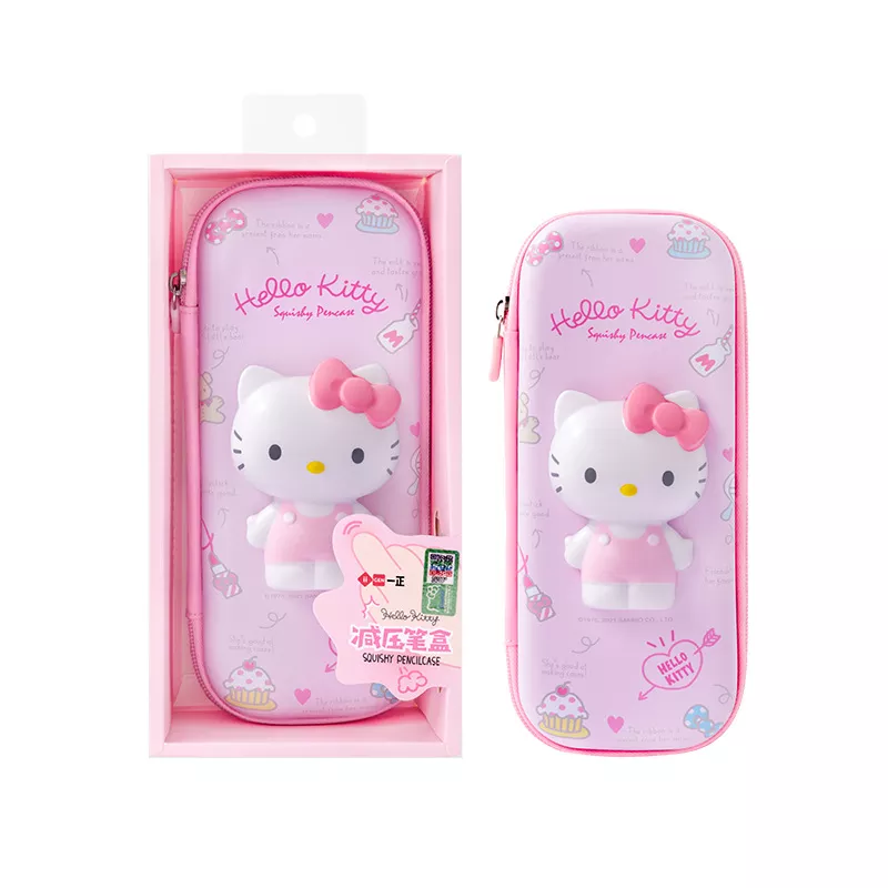 Sanrio Zipped Pencil Case Kawaii Hello Kitty Cinnamoroll My Melody - Image 11