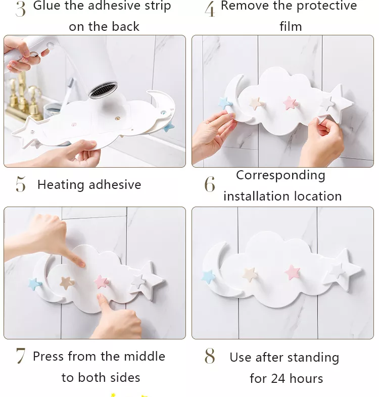 Kawaii Cloud Hooks Children's Room Wall Hanging Decor - Image 14