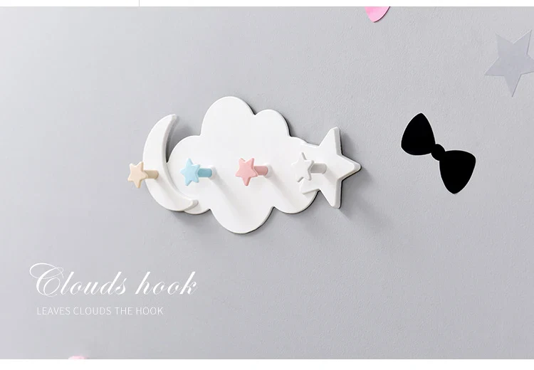 Kawaii Cloud Hooks Children's Room Wall Hanging Decor - Image 17