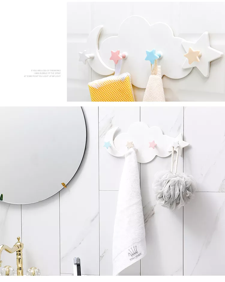 Kawaii Cloud Hooks Children's Room Wall Hanging Decor - Image 26