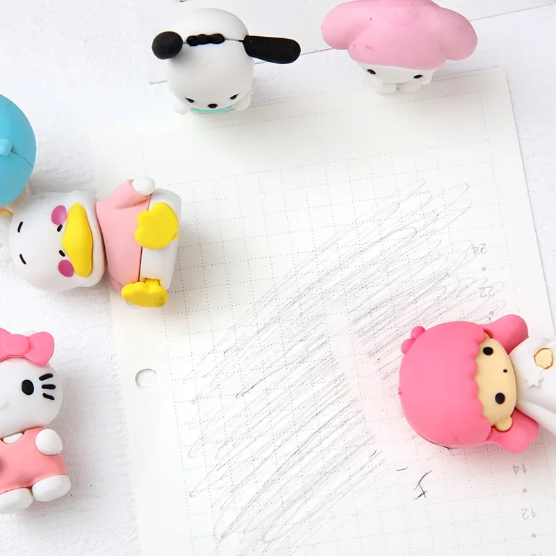 Set of 12 Sanrio Toys Kawaii Eraser Figures - Image 4