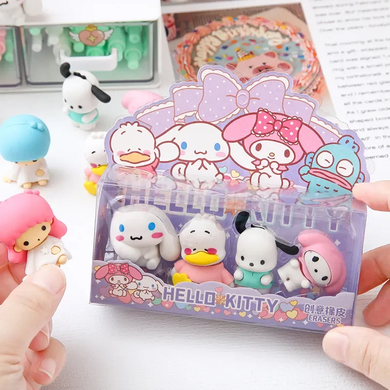 Set of 12 Sanrio Toys Kawaii Eraser Figures - Image 7