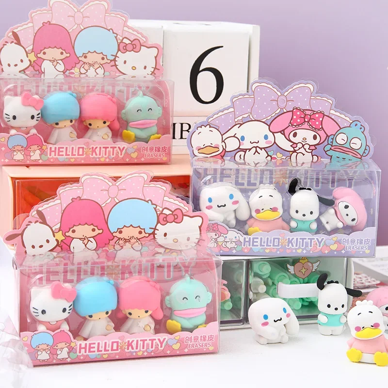 Set of 12 Sanrio Toys Kawaii Eraser Figures - Image 8