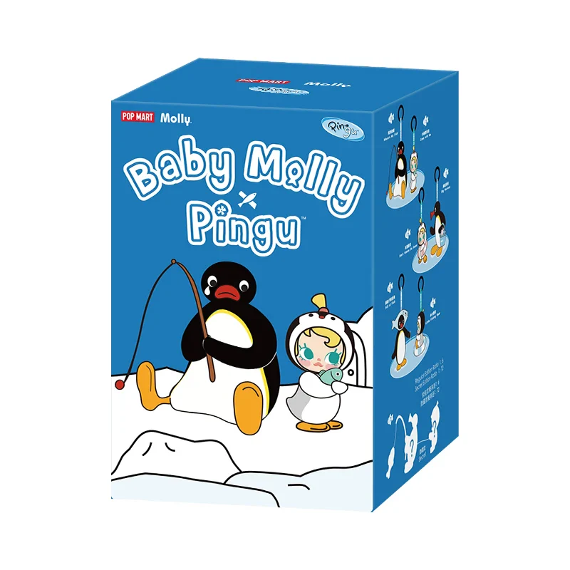 Genuine Pop Mart Baby Molly × Pingu Happy Fishing Series Vinyl Pendant Blind Box - Image 15